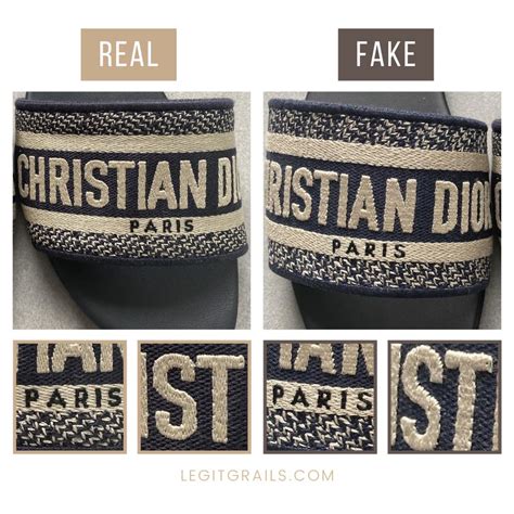 christian dior slides fake vs real|dior dway authenticity.